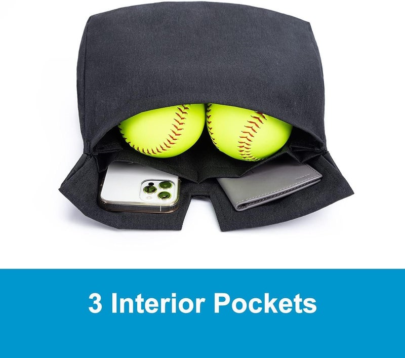 VISEMAN Umpire Ball Bag for Baseball Softball with Belt Extra Large - Image 3